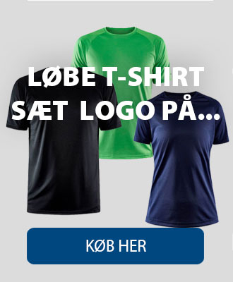 Løbe T-shirt - sæt logo på