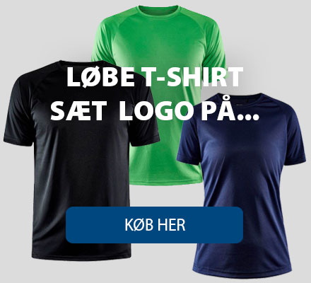 Løbe T-shirt - sæt logo på