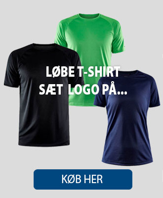 Løbe T-shirt - sæt logo på