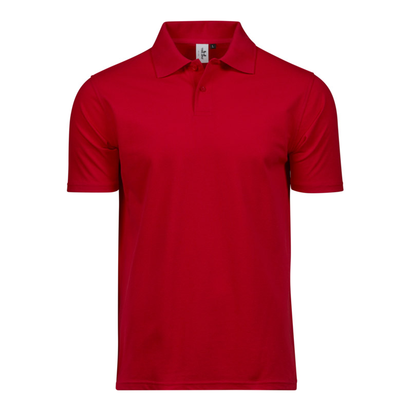 TEE JAYS Power Polo - Økologisk, herre-Rød