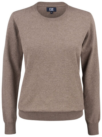 CUTTER AND BUCK Oakville Crewneck Strik - Dame - Beige