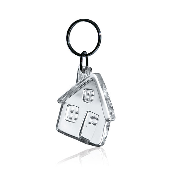 Hus Nøglering - Genbrugs Akryl-Klar