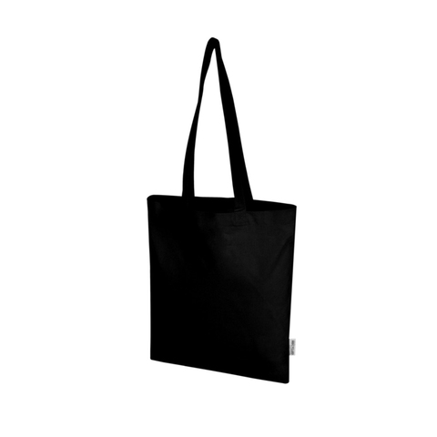 Madras Blend 140 gm² GRS mulepose i genvundet bomuld 7 l - Sort