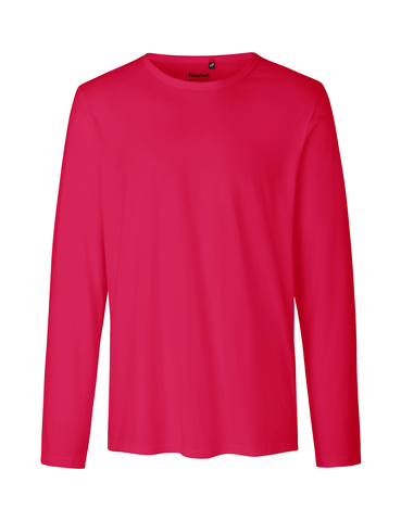 NEUTRAL Langærmet T-shirt, 100% Økologisk Fairtrade Bomuld-Pink