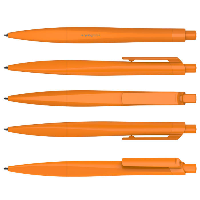 KLIO Shape Kuglepen, rPet-Orange