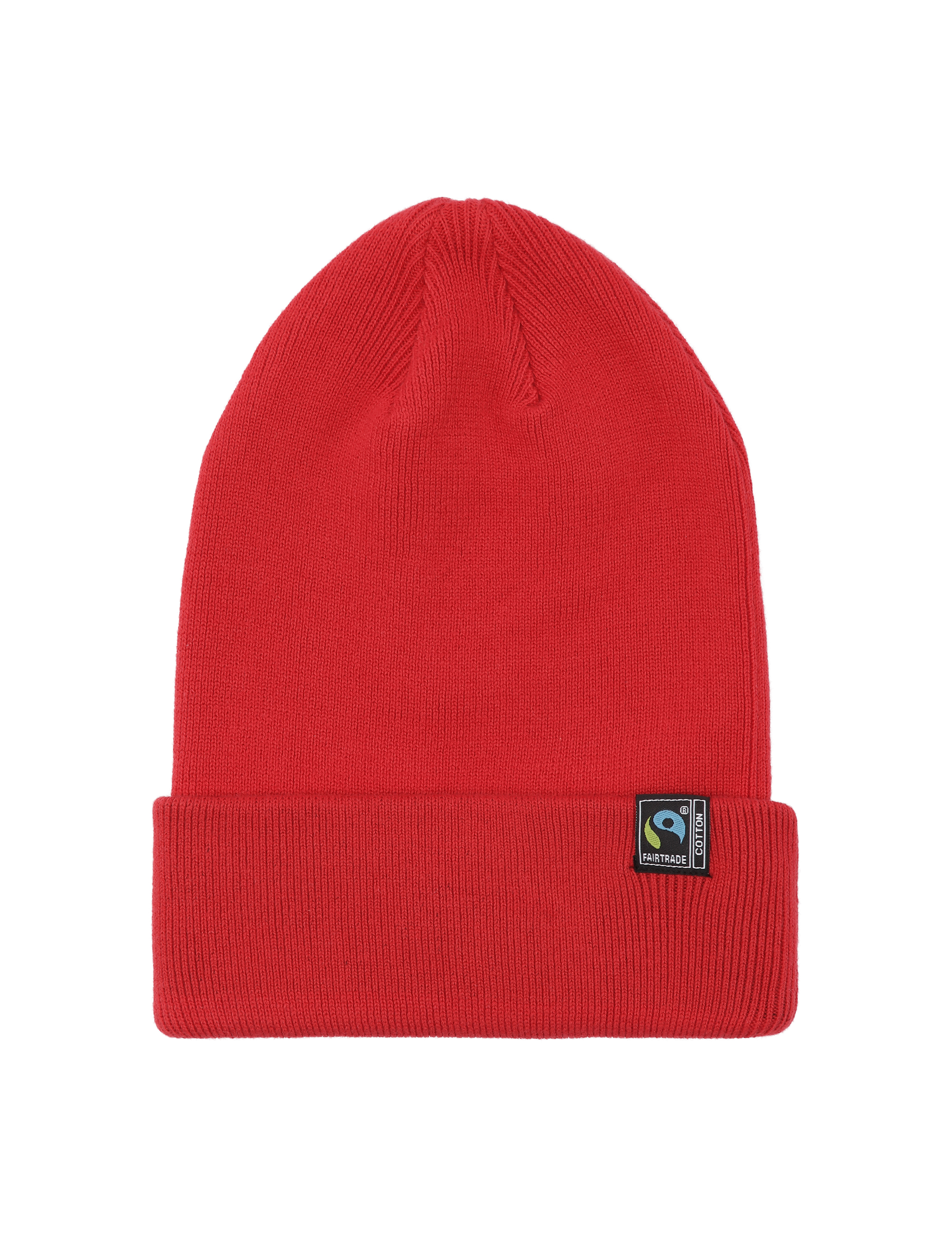 NEUTRAL Classic Beanie, 100% Økologisk Fairtrade Bomulds-Rød
