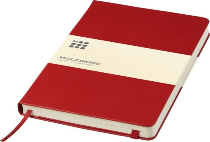 MOLESKINE Classic L hardcover Linieret - Certificeret Papir - Rød