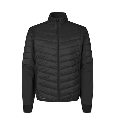 GEYSER hybrid Jacket, Herre - fyld i rPet - Sort