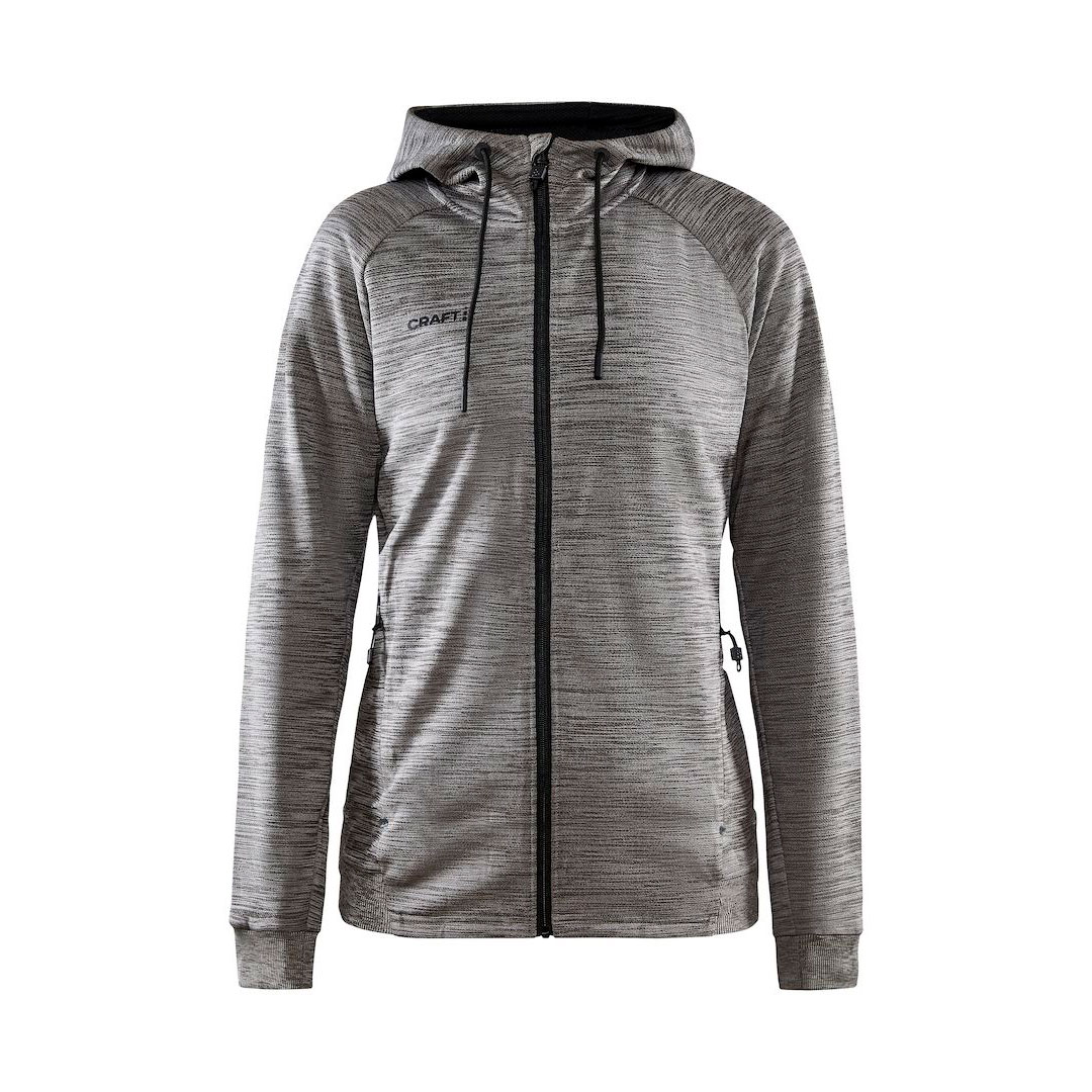 CRAFT ADV Unify FZ Hættetrøje Dame - rpet - Mørkegrå