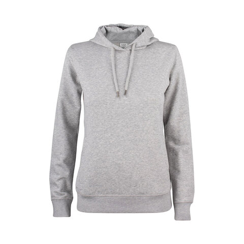 CLIQUE Premium OC Hoody Dame - Øko Bomuld - Grå