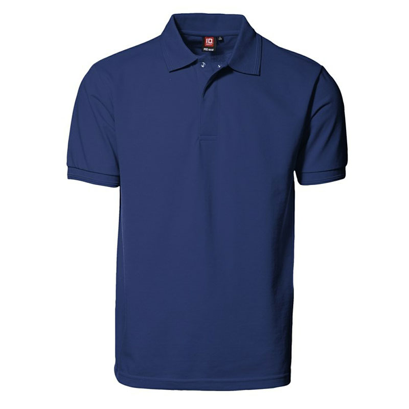 ID Pro Wear Poloshirt - Trykknap - Kongeblå
