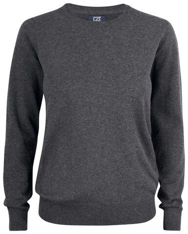 CUTTER AND BUCK Oakville Crewneck Strik - Dame - Mørkegrå
