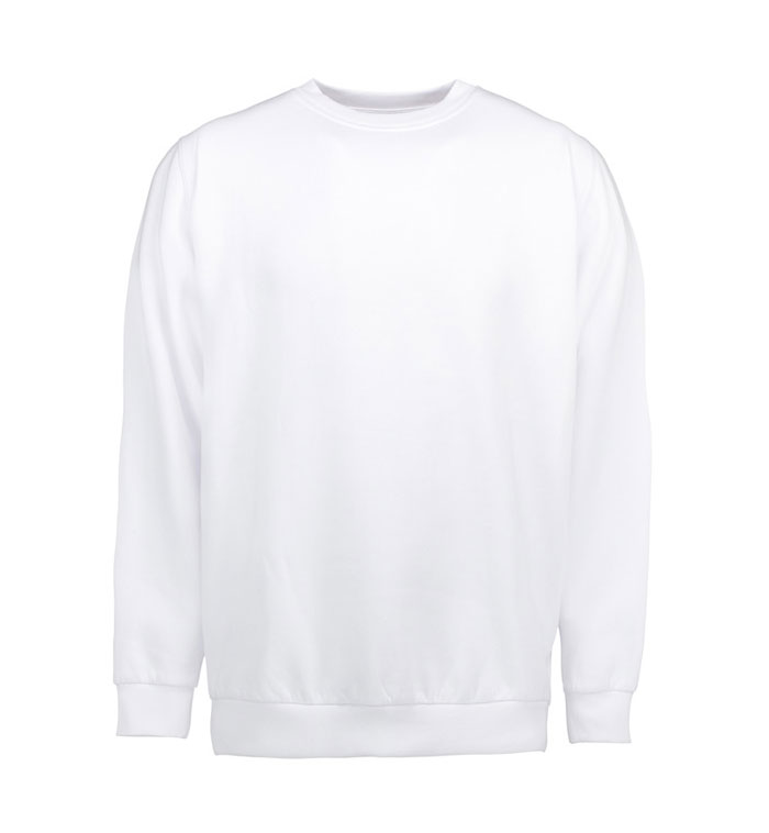 ID Pro Wear Klassisk Sweat Shirt - Hvid