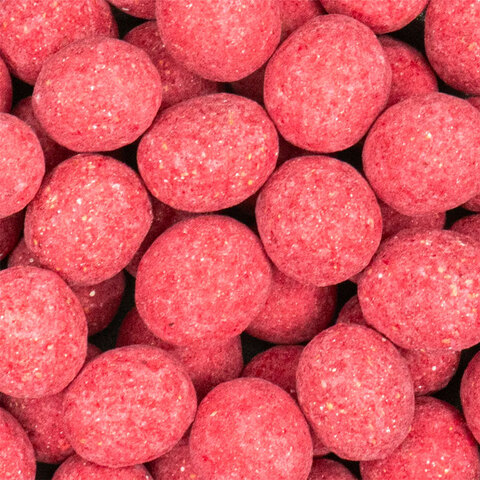 Flowpack med 1 stk. Chokoladekugle i hver pose - Hindbær
