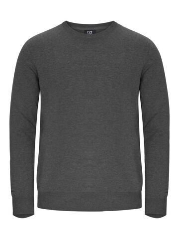 CUTTER AND BUCK Oakville Crewneck Strik, herre - Mørkegrå