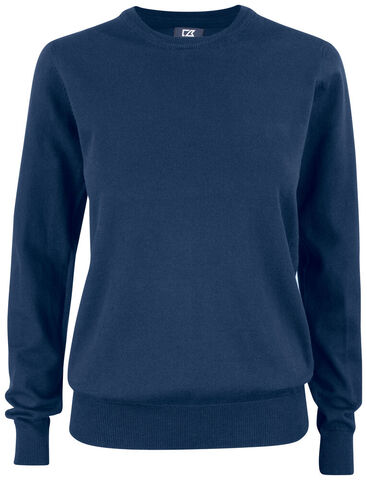 CUTTER AND BUCK Oakville Crewneck Strik - Dame - Navy