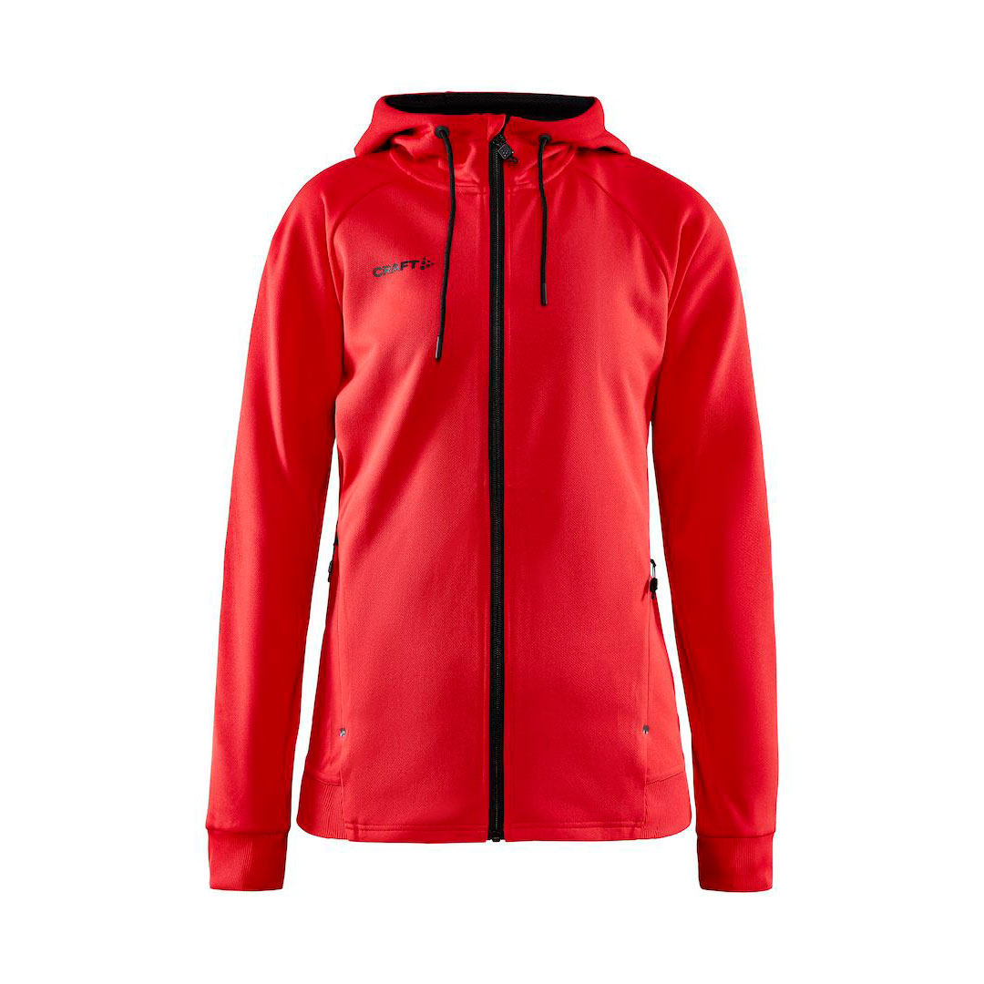 CRAFT ADV Unify FZ Hættetrøje Dame - rpet - Rød