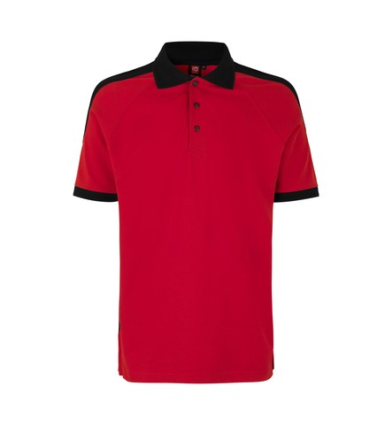 ID PRO Wear poloshirt kontrast - Rød