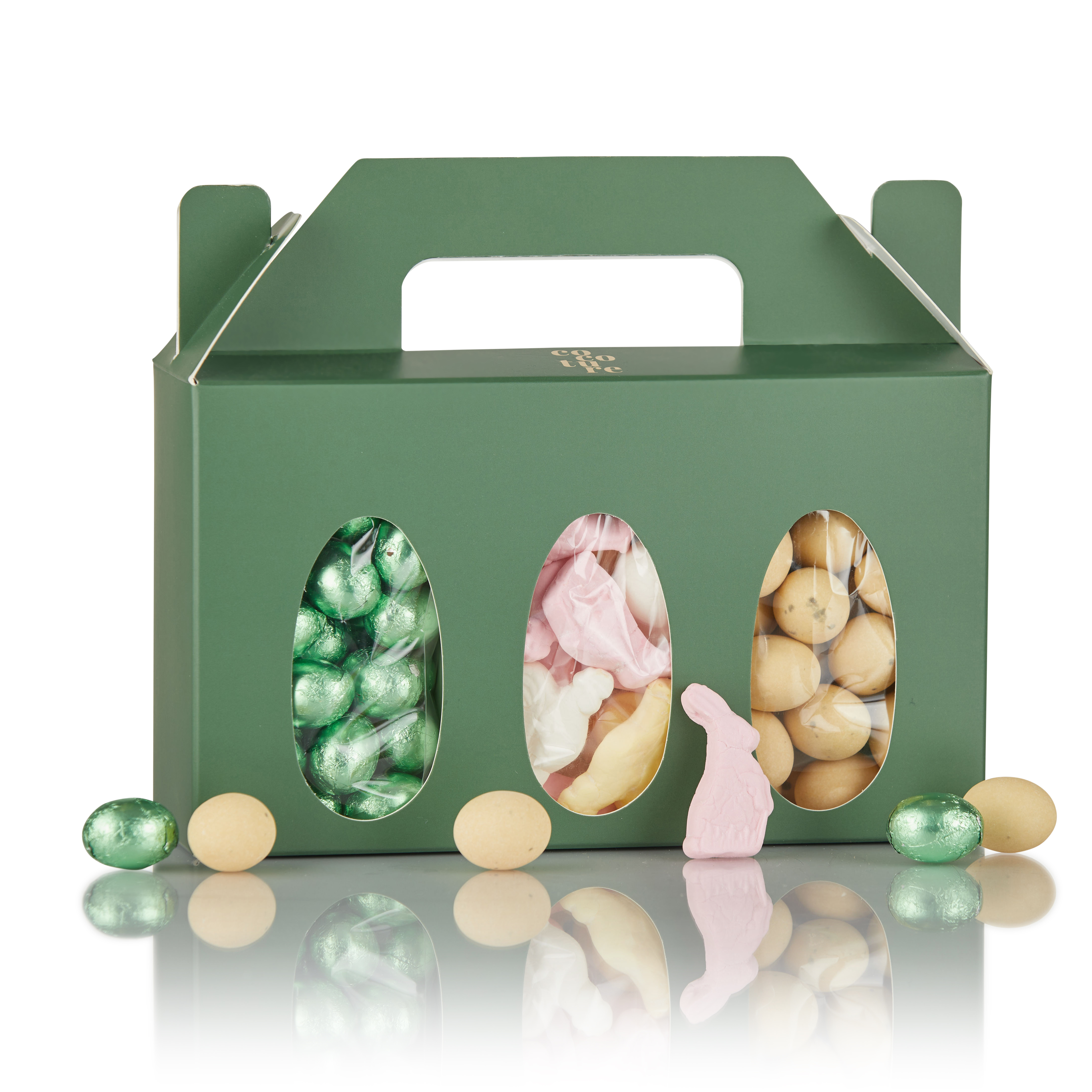 3-Rums Box med lækkerier - Grøn