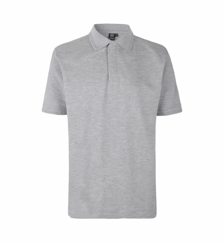 ID Pro Wear Poloshirt - Trykknap - Grå melange