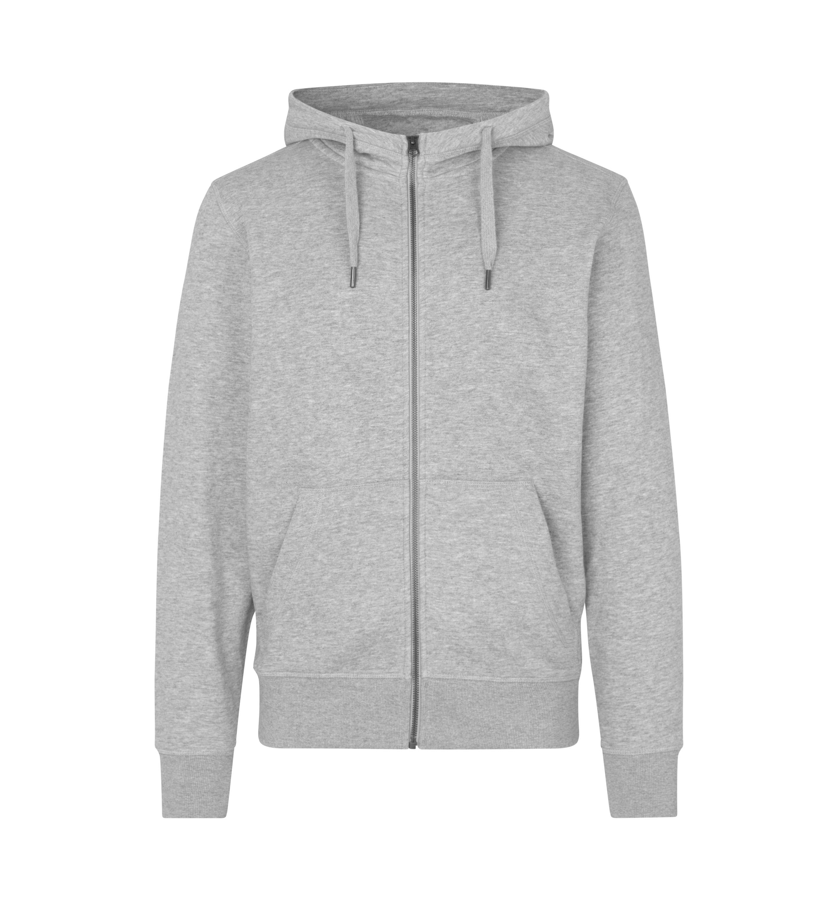 ID Core Full Zip Hoodie - Grå melange