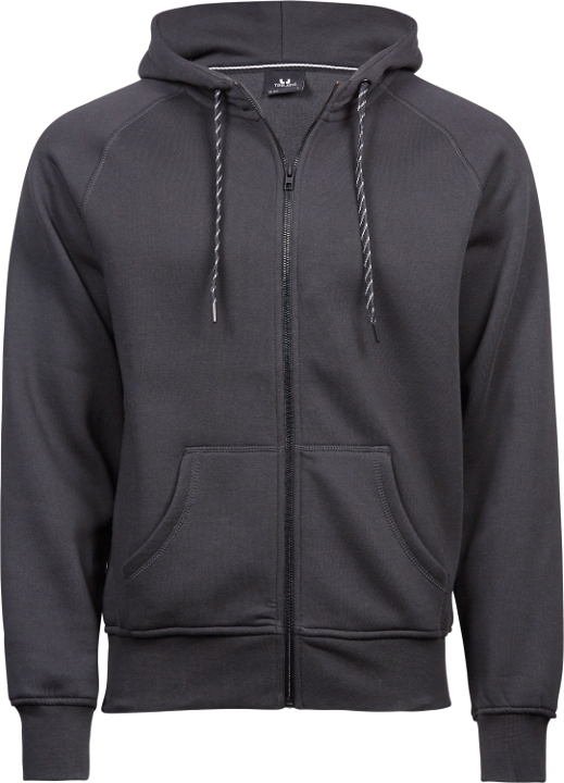 TEE JAYS Fashion Full Zip Hoodie - Mørkegrå