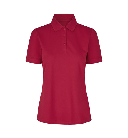ID Økologisk poloshirt, dame - Rød