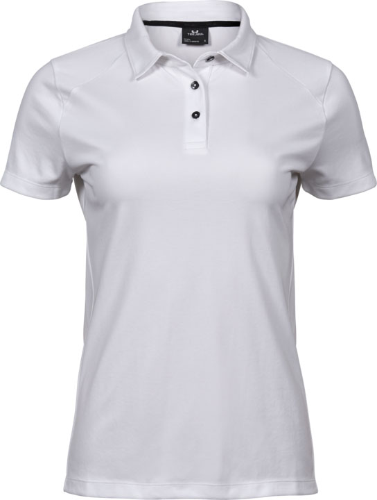 TEE JAYS Luxury Sport Polo, dame - Hvid