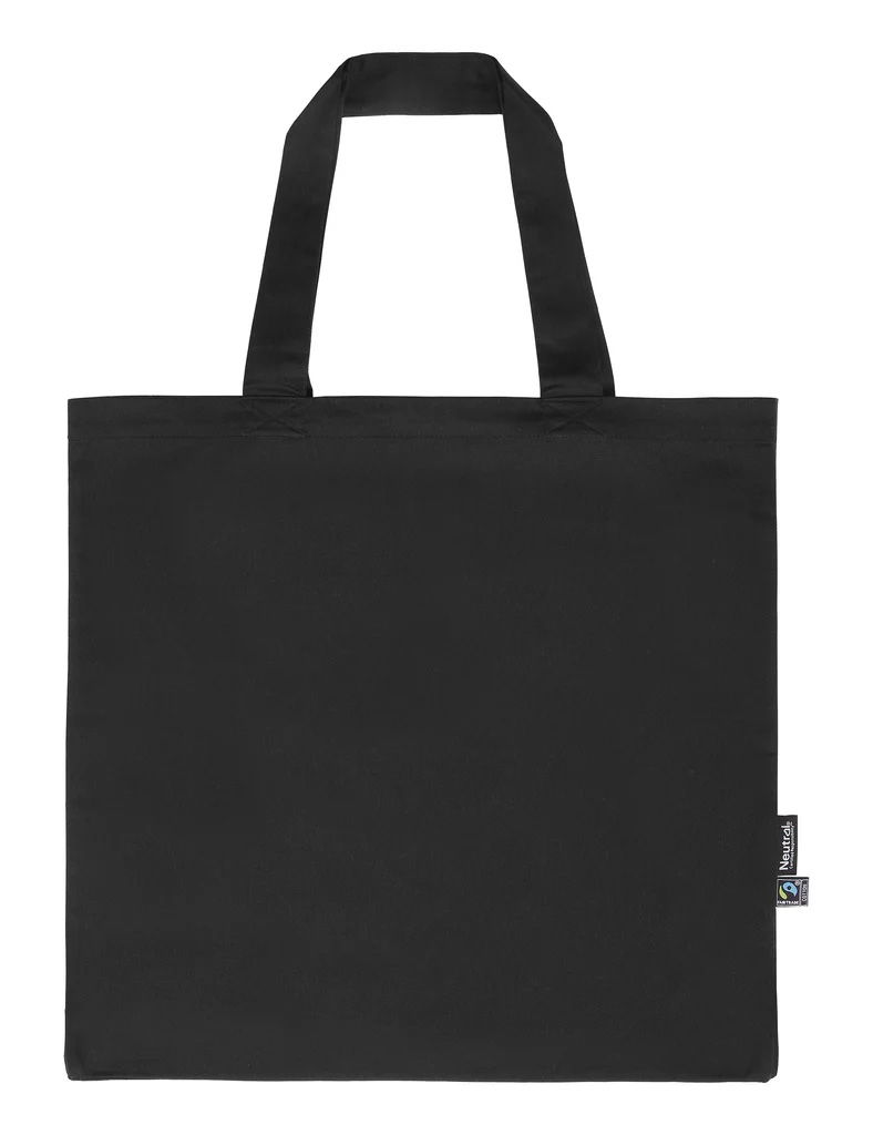 NEUTRAL Twill Shopping Bag - 100% Økologisk Fairtrade Bomuld - Sort