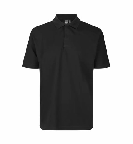 ID Pro Wear Poloshirt - Trykknap - Sort