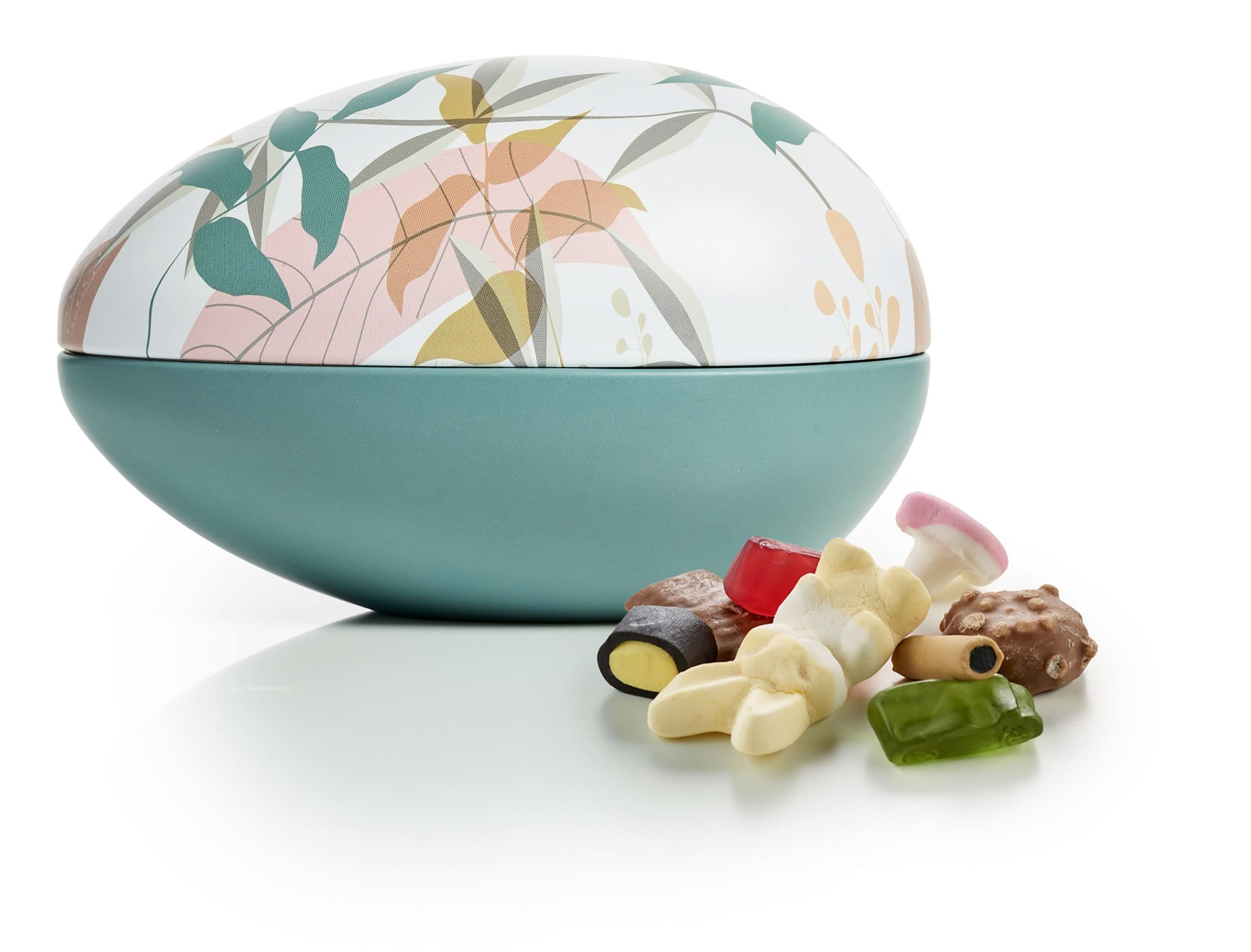 Metal Påskeæg Familieblanding, 200 g. - Mint