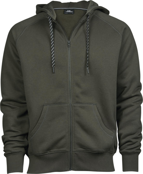 TEE JAYS Fashion Full Zip Hoodie - Mørkegrøn