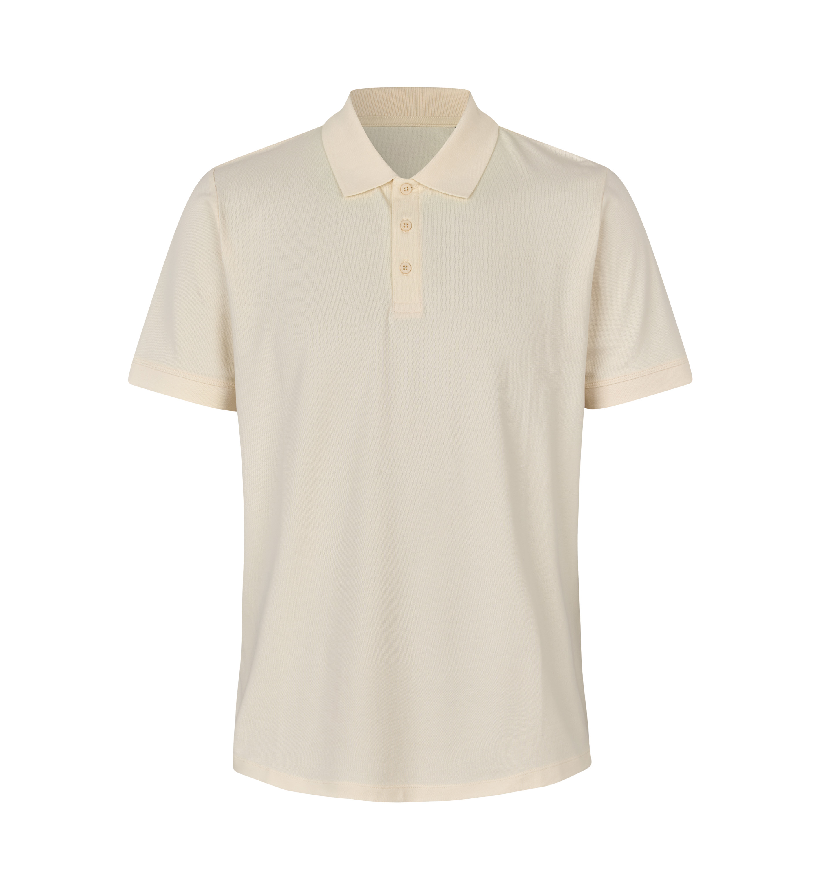 ID Økologisk poloshirt, herre - Off White