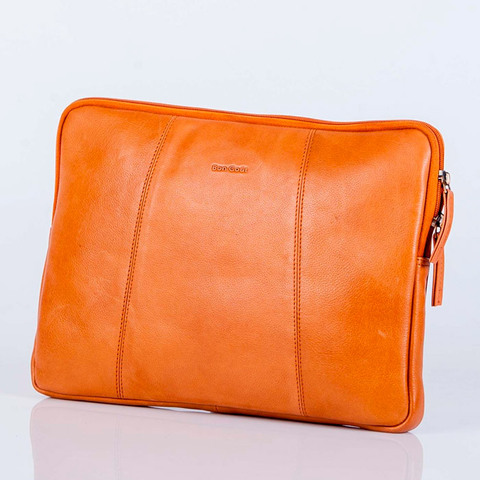 BON GOÛT Læder Laptop Sleeve 15 tommer - Brun