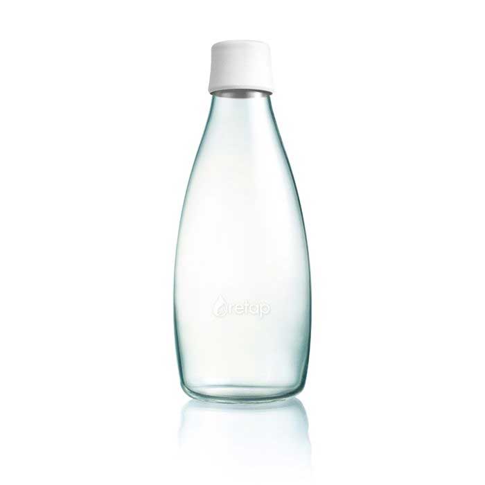 RETAP Glasflaske 08 - Hvid
