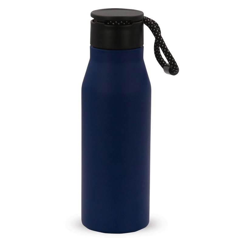 Termoflaske med reb - Mørke blå