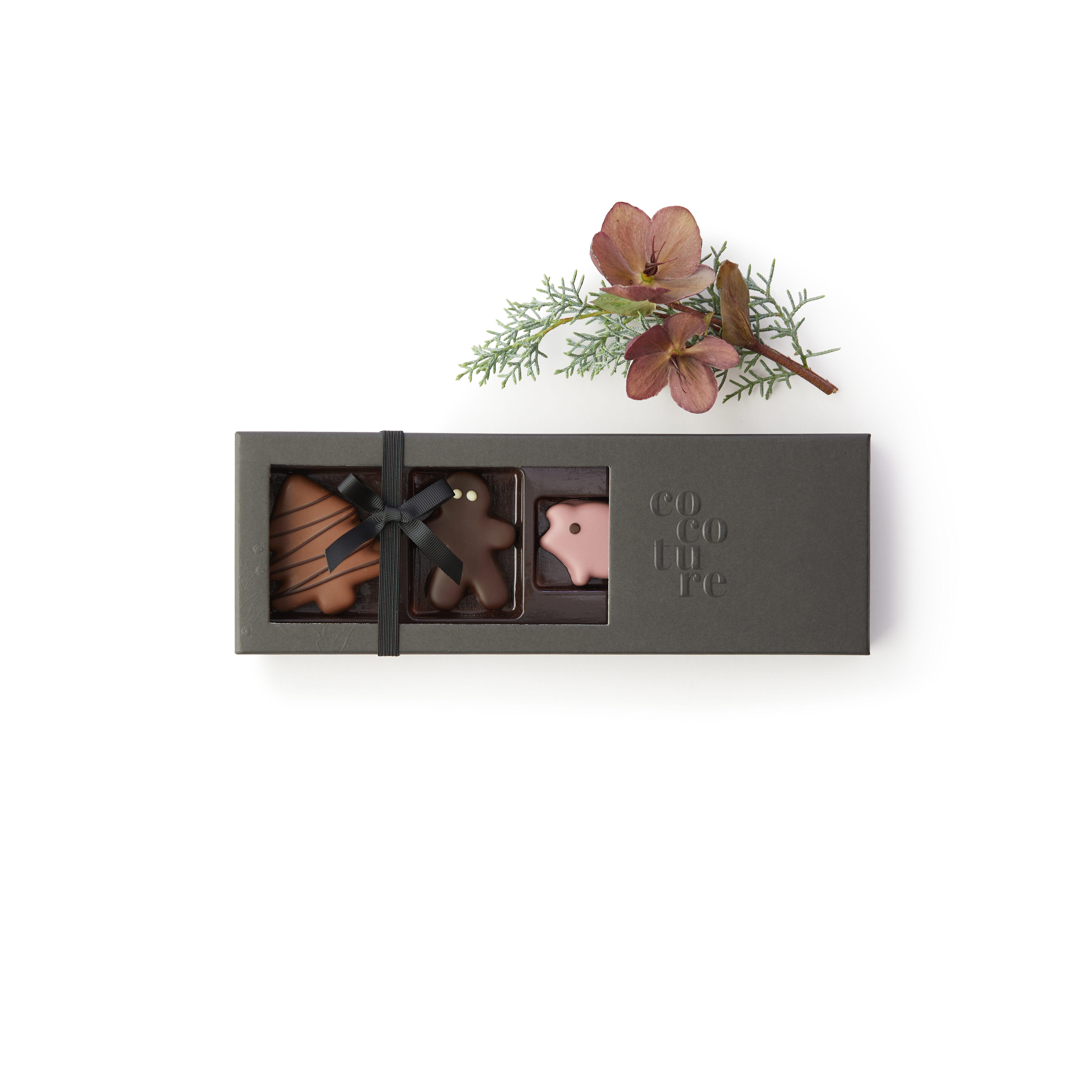 Julemarcipanfigurer og dragévarer - Sort