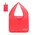 Shoppingbag specialdesign med opbevarinspose - rPET - Rød