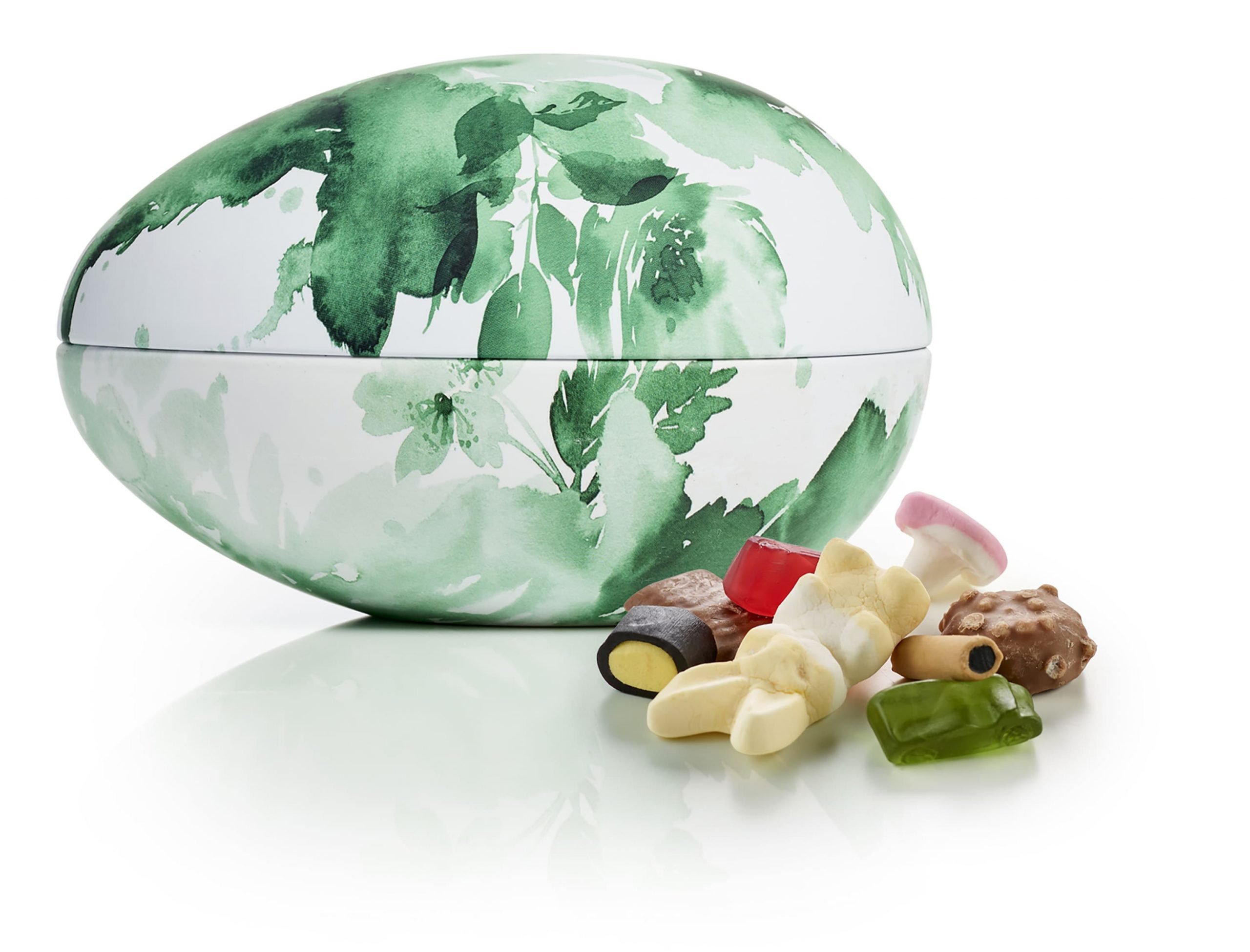 Metal Påskeæg Familieblanding, 200 g. - Grøn