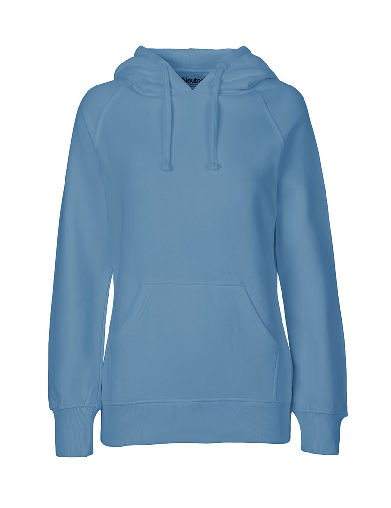 NEUTRAL Hoodie, Dame,  100% Økologisk Fairtrade Bomuld - Petrol