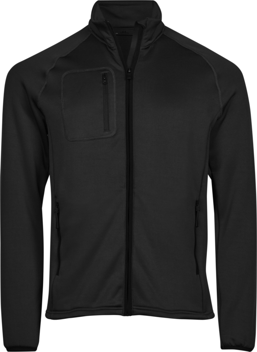 TEE JAYS Stretch Fleece, herre - Sort