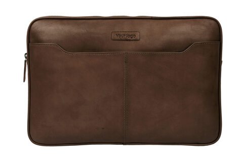 PC Læder Sleeve - 15-16 Tommer - Brun