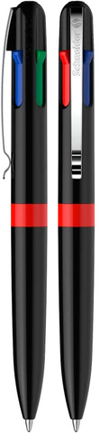 SCHNEIDER Multicolor Kuglepen - rPET - Sort/Rød