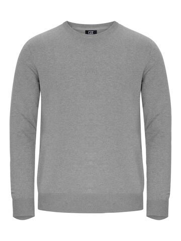 CUTTER AND BUCK Oakville Crewneck Strik, herre - Grå