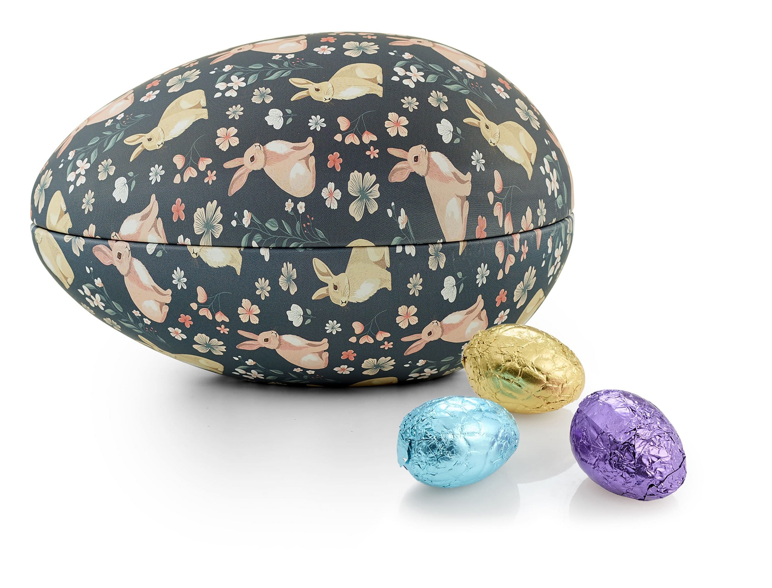 Metal Påskeæg med Luksus Æg, 250 g. - Sort