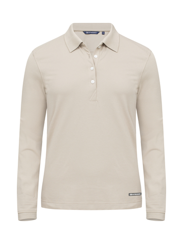 CUTTER AND BUCK Advantage Polo Long Sleeve - Dame - Beige