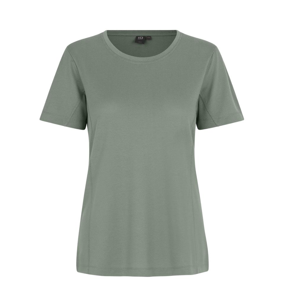 ID Lyoell T-shirt - rPet, dame - Støvet grøn