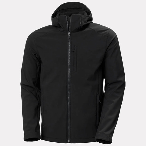 HELLY HANSEN Paramount Hooded Softshell Jakke - Sort