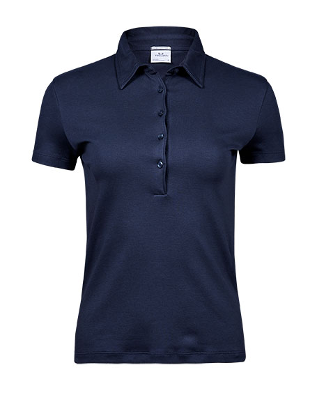 TEE JAYS Pima Cotton Polo, dame - Navy