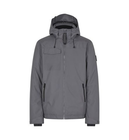 ID Hooded Vinterjakker, Herre - 100% rPet - Grå